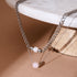 Quartz Rose x Argent | Collier chaîne de pierres précieuses